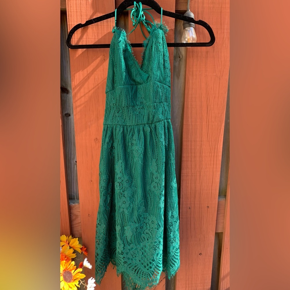 Green Lace Dress